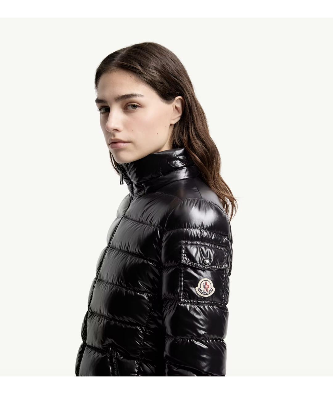 MONCLER Черная полиамидовая куртка, фото 3