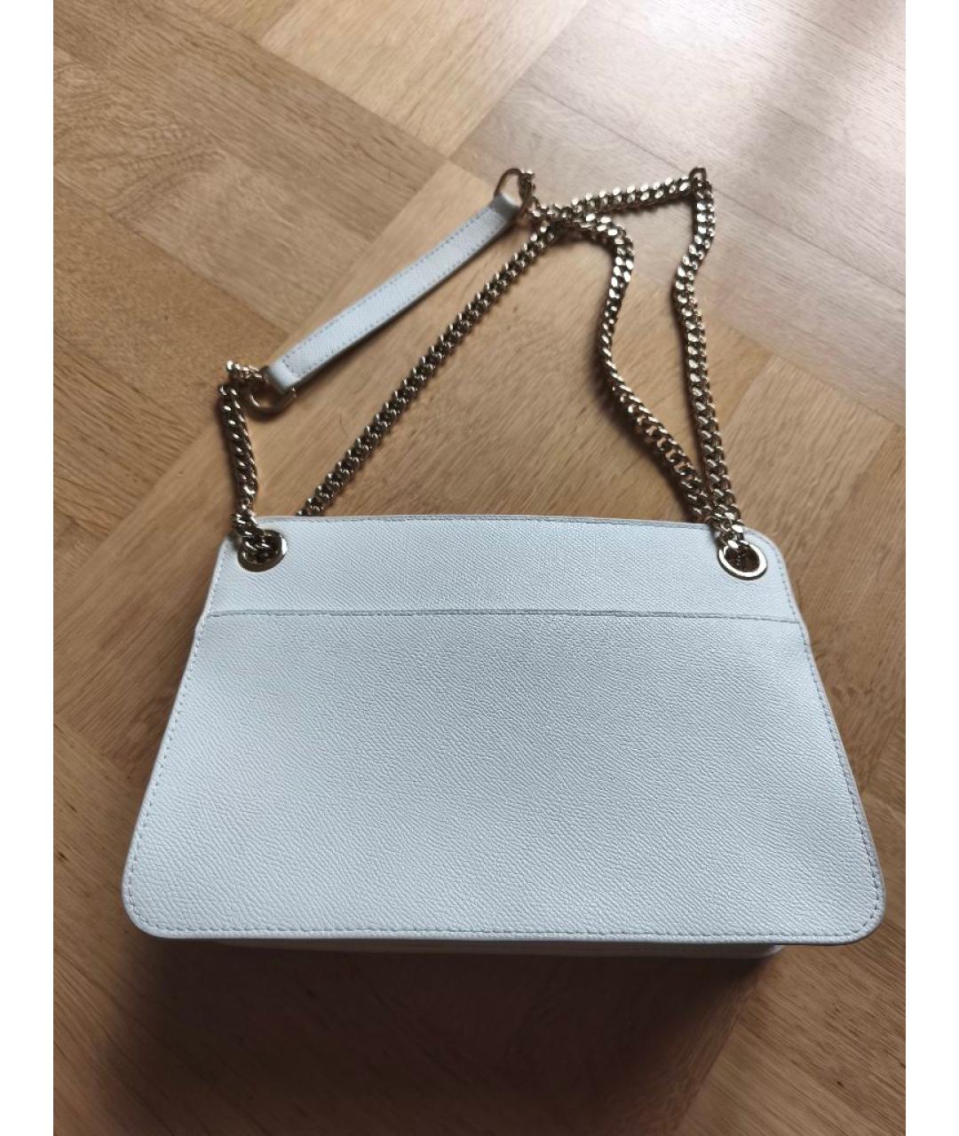 FURLA Белая кожаная сумка через плечо, фото 3