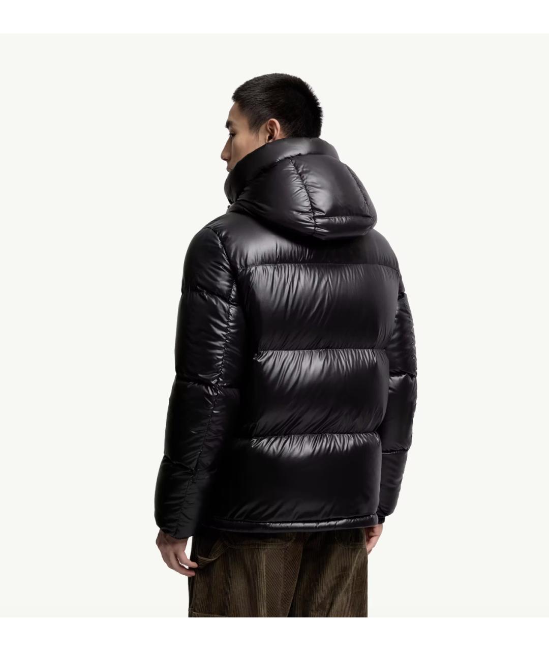 MONCLER Черная полиамидовая куртка, фото 4