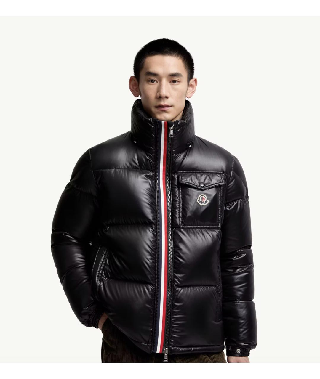 MONCLER Черная полиамидовая куртка, фото 6