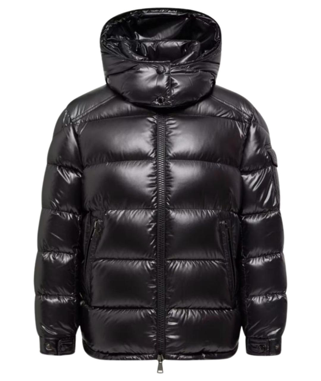 MONCLER Черная полиамидовая куртка, фото 1