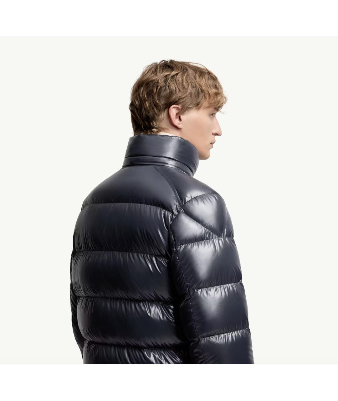 MONCLER Синяя полиамидовая куртка, фото 4