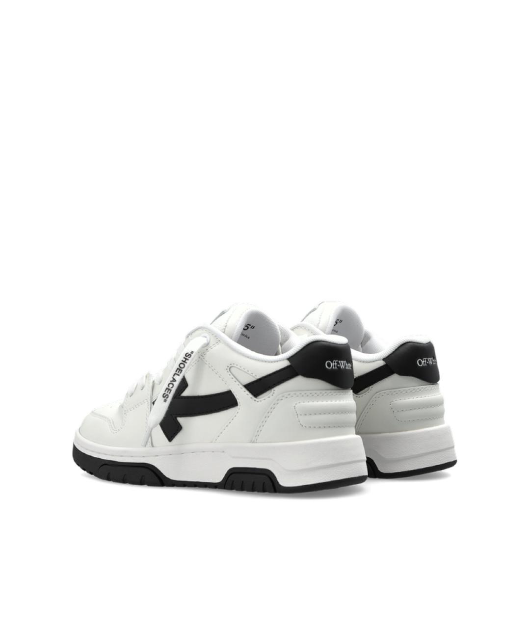 OFF-WHITE Белые кожаные кеды, фото 5