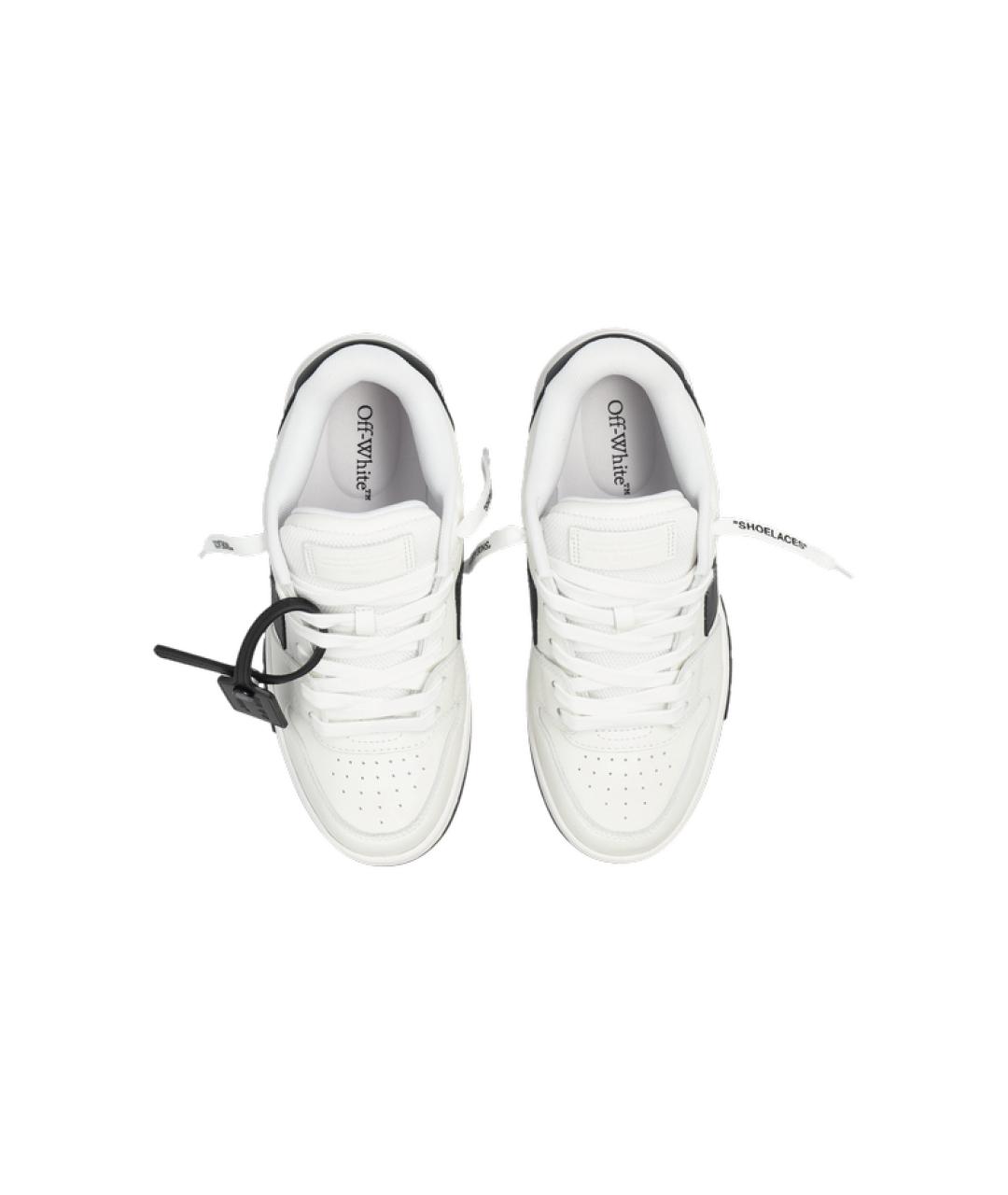 OFF-WHITE Белые кожаные кеды, фото 6