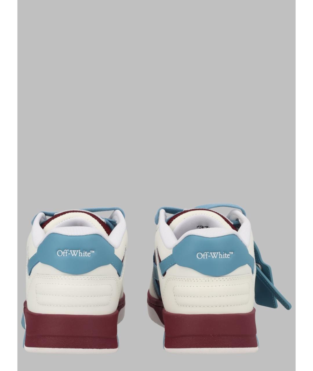 OFF-WHITE Мульти кожаные кеды, фото 2