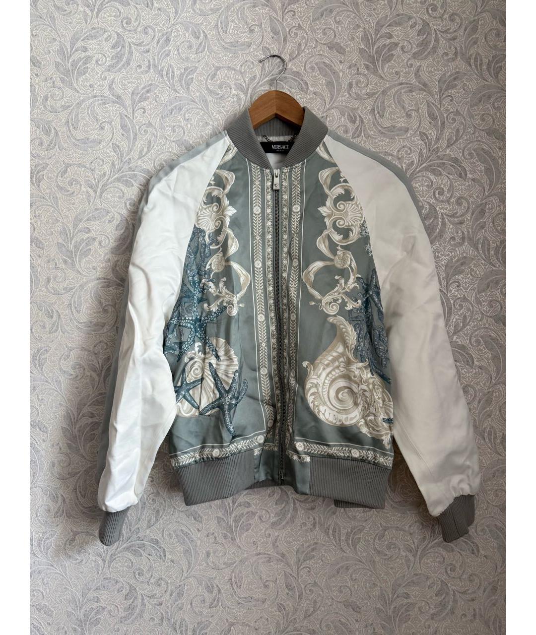 VERSACE Голубая вискозная куртка, фото 2