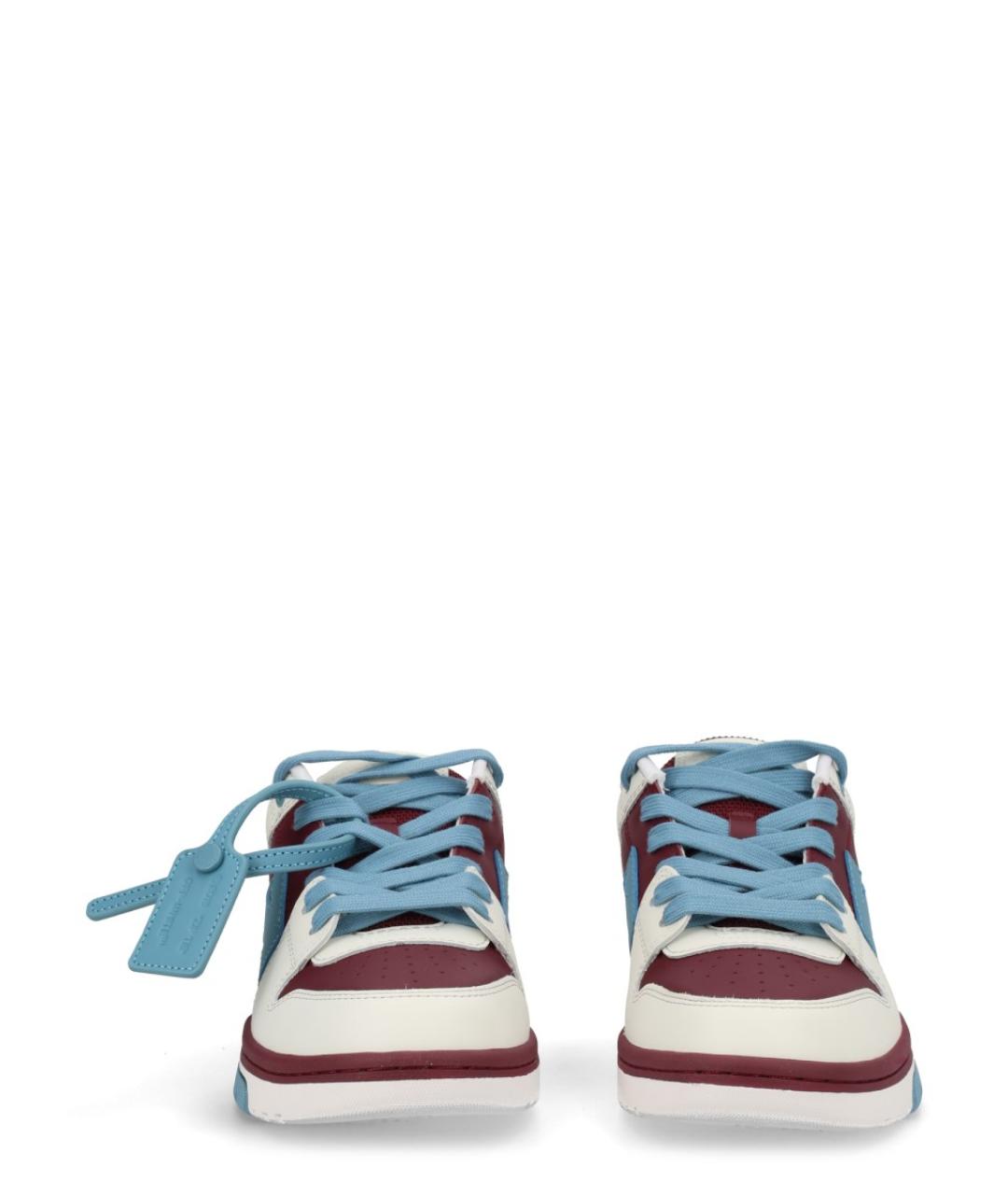 OFF-WHITE Мульти кожаные кеды, фото 3