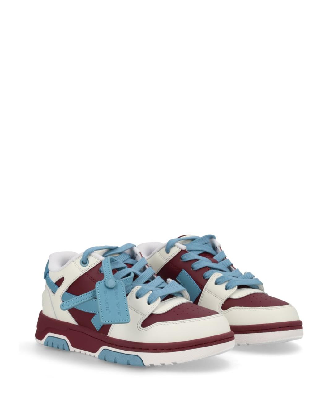 OFF-WHITE Мульти кожаные кеды, фото 2
