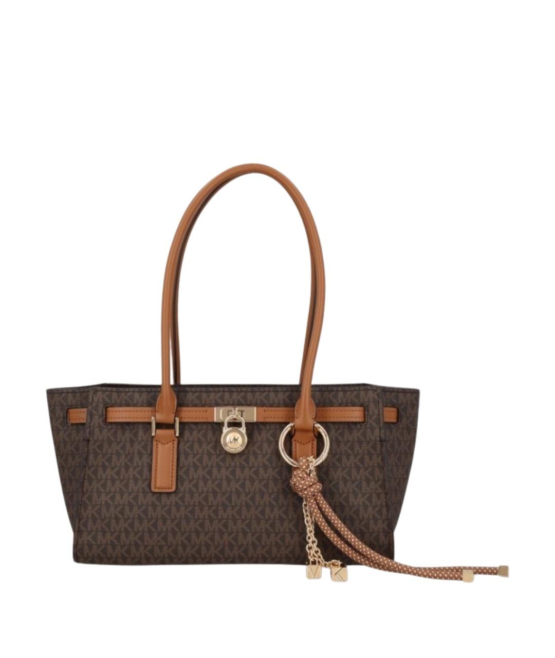 MICHAEL KORS Коричневая сумка тоут из искусственной кожи, фото 1