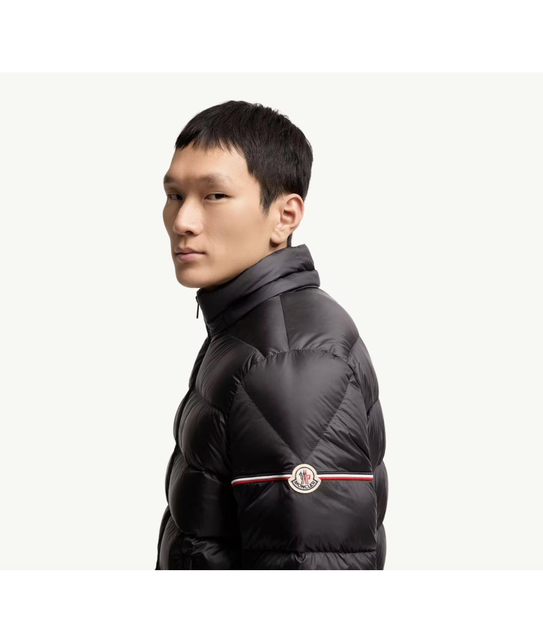 MONCLER Черная полиамидовая куртка, фото 3
