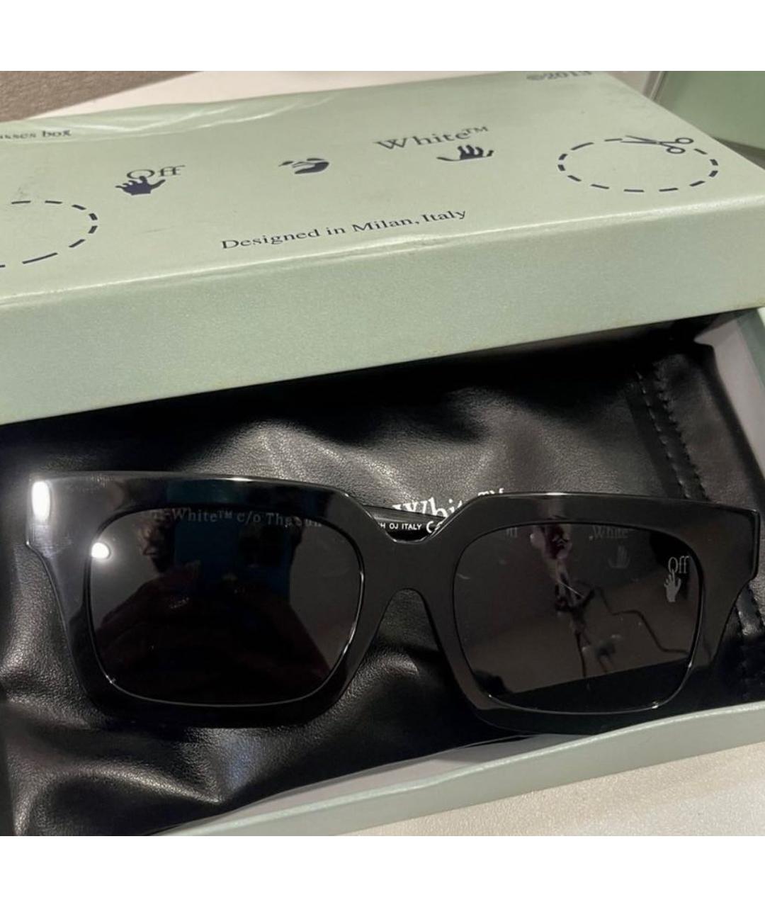 OFF-WHITE Черные солнцезащитные очки, фото 7