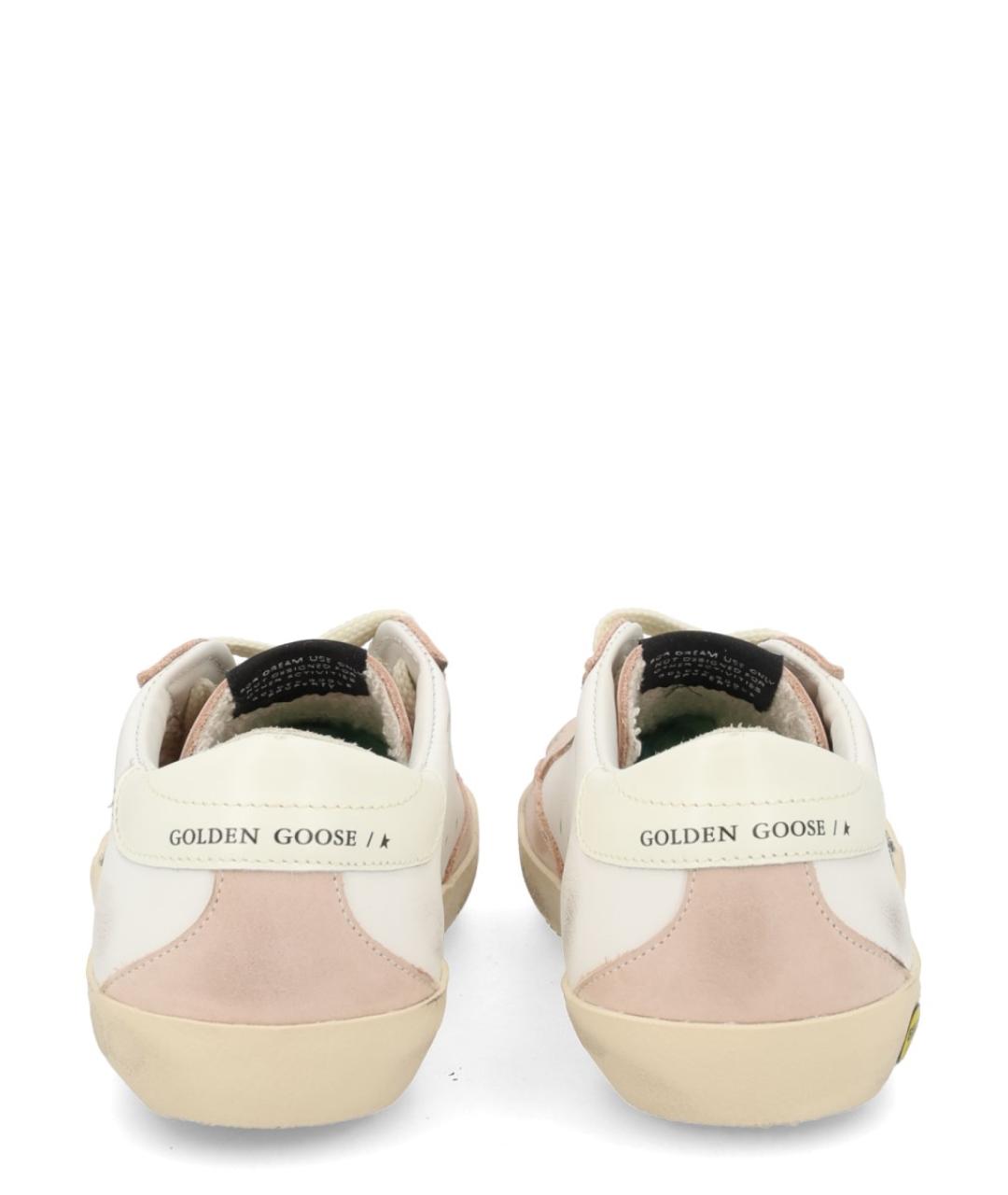 GOLDEN GOOSE Белые кожаные кеды, фото 4