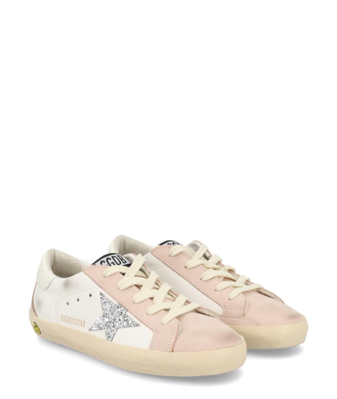 GOLDEN GOOSE Белые кожаные кеды, фото 2