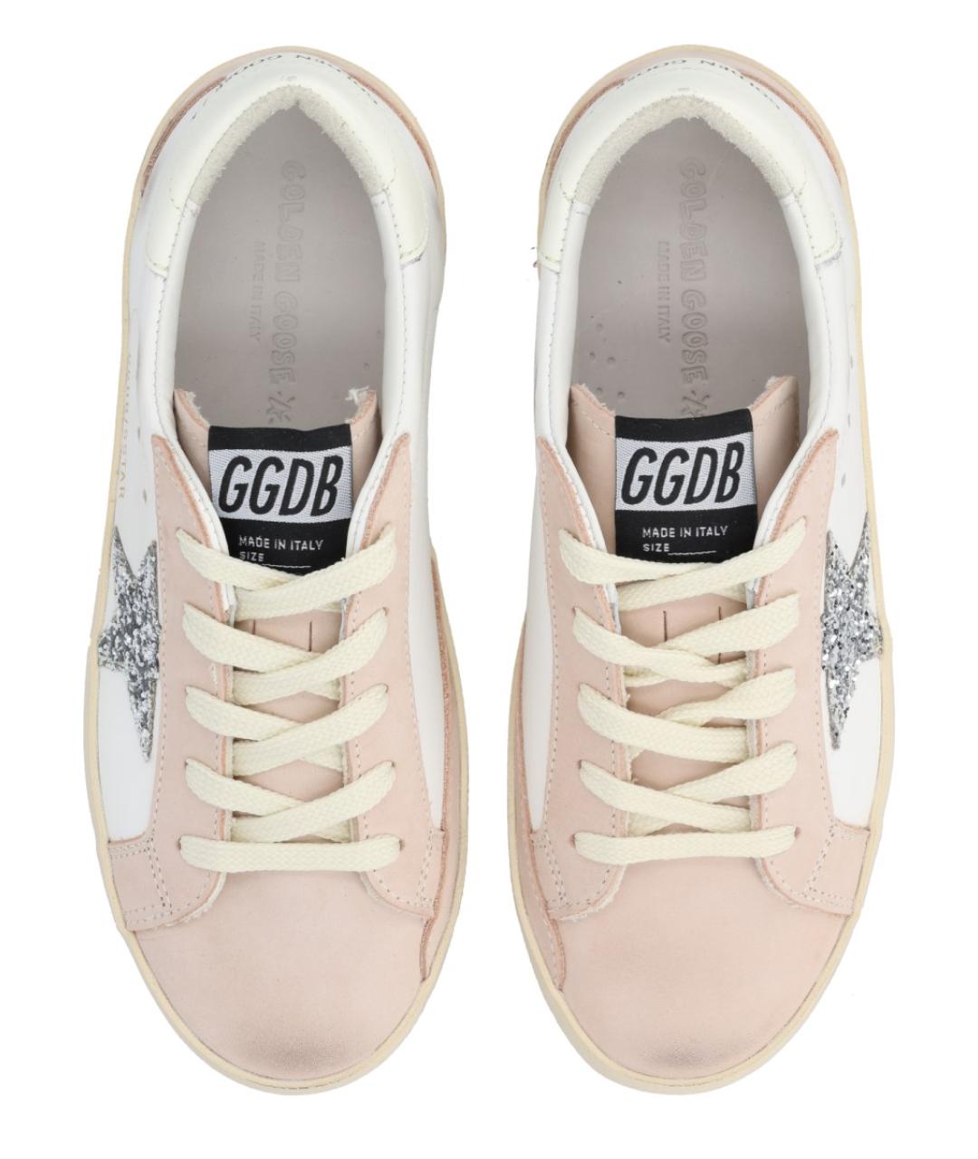 GOLDEN GOOSE Белые кожаные кеды, фото 5