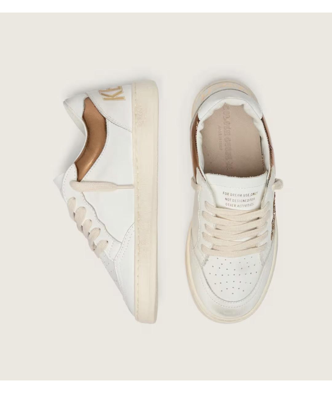 GOLDEN GOOSE Белые кожаные кеды, фото 3