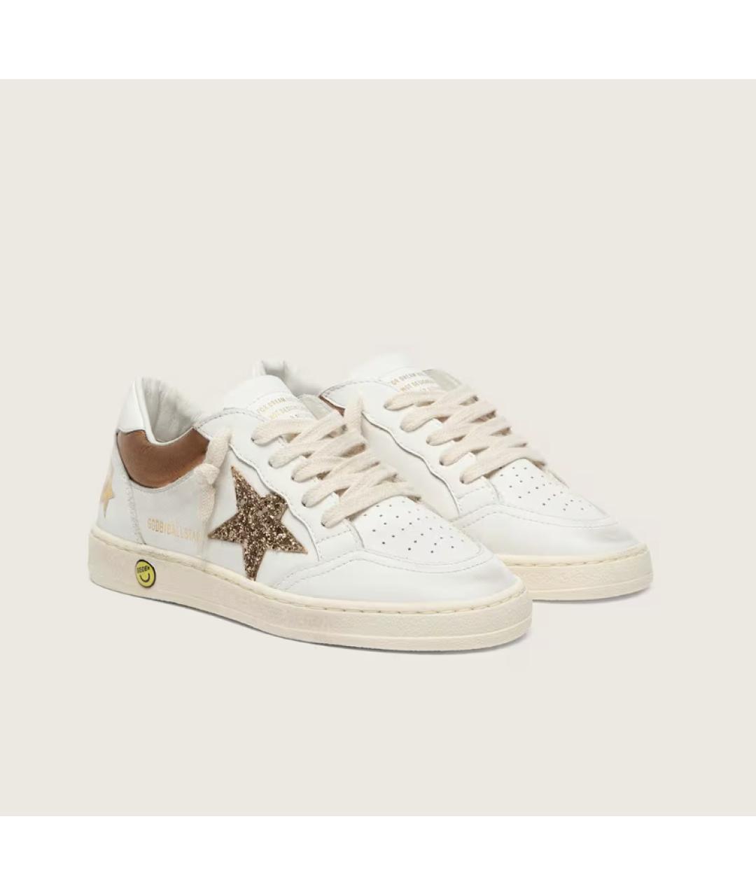 GOLDEN GOOSE Белые кожаные кеды, фото 2