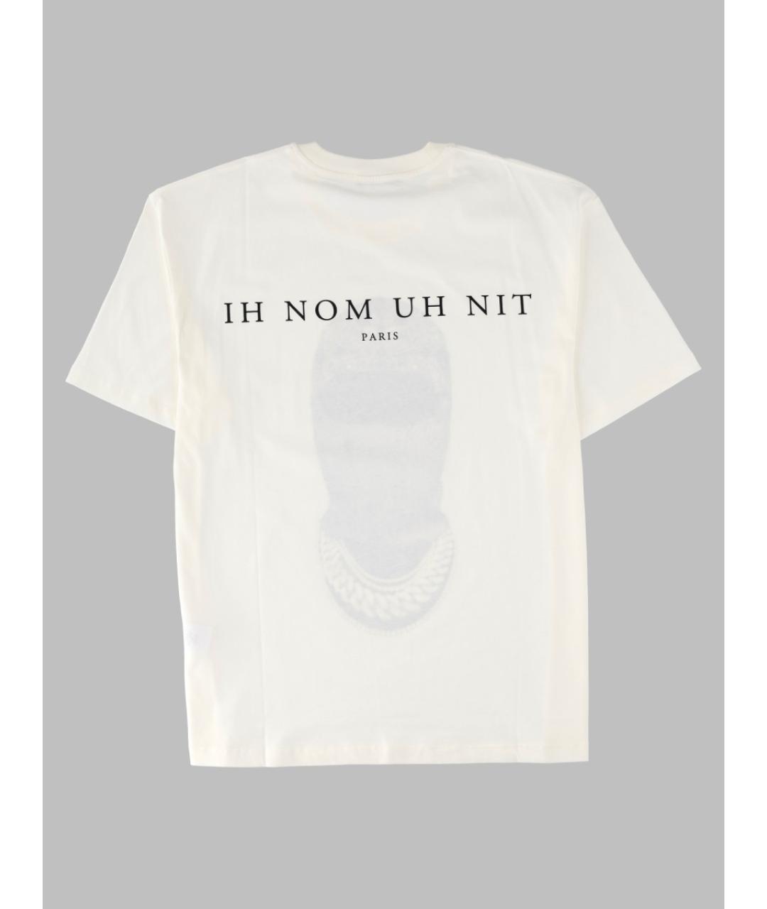 IH NOM UH NIT Белая хлопковая футболка, фото 2