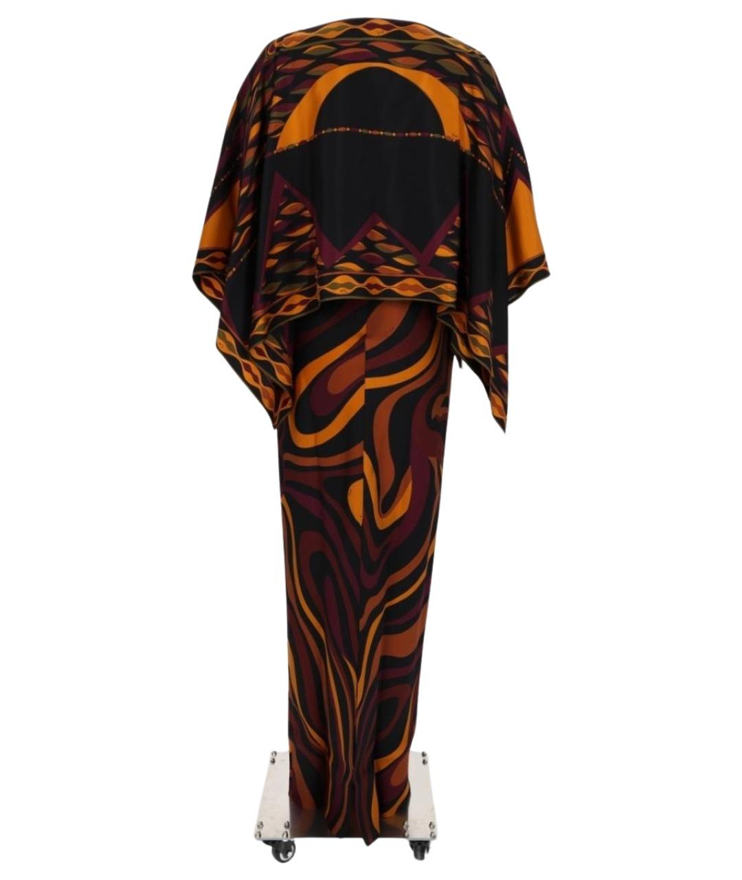 PUCCI Бордовое шелковое коктейльное платье, фото 2