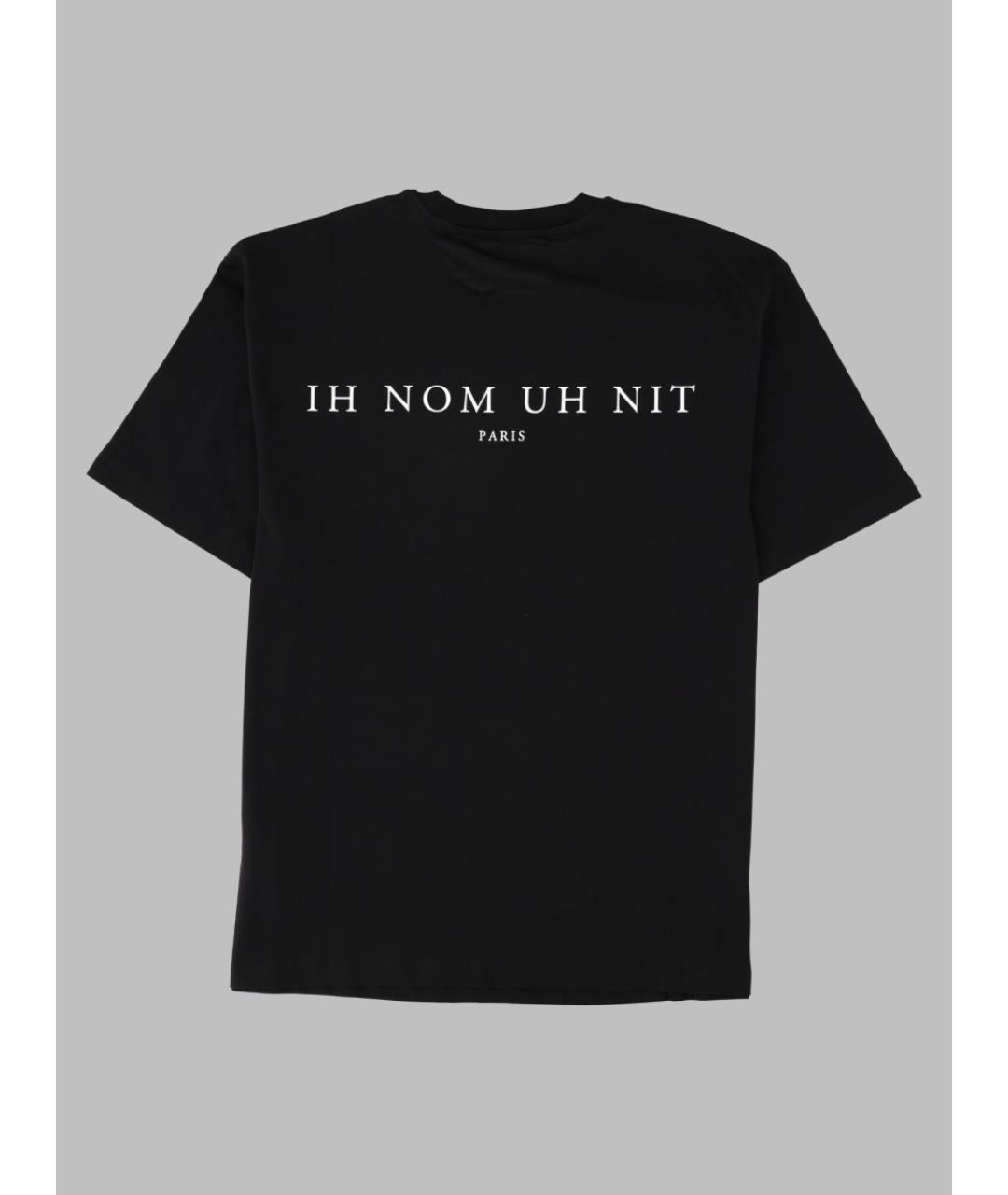 IH NOM UH NIT Черная хлопковая футболка, фото 2