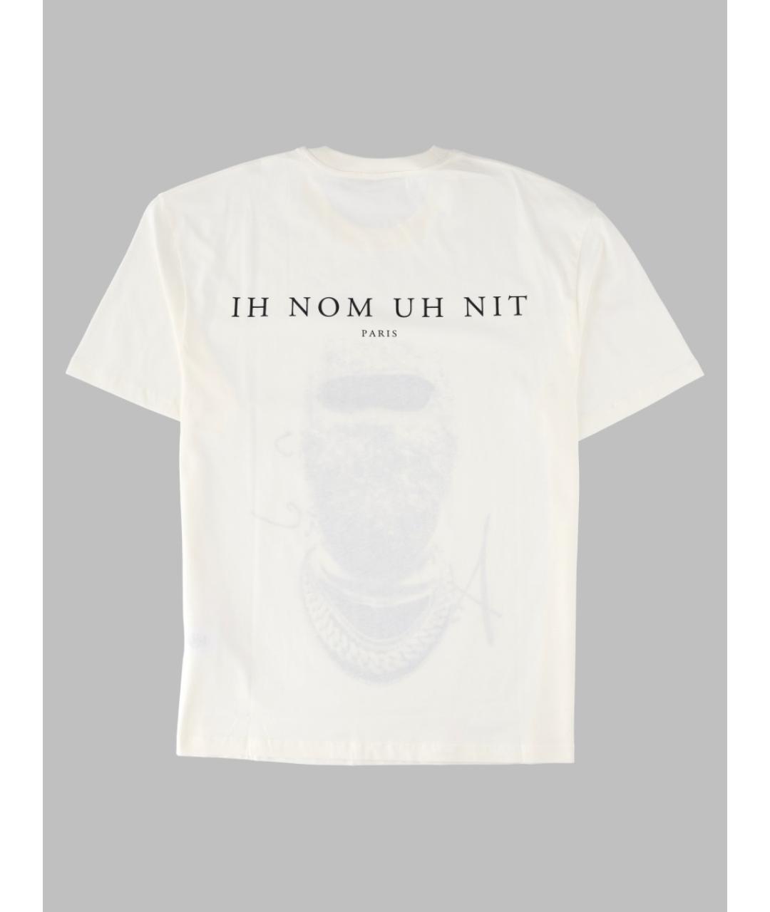 IH NOM UH NIT Белая хлопковая футболка, фото 2