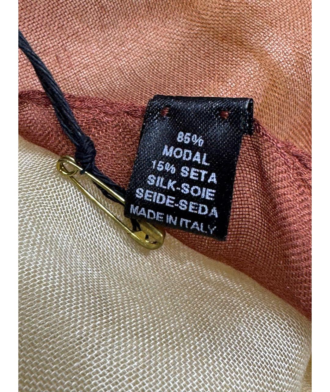 ANN DEMEULEMEESTER Коричневый шарф, фото 3