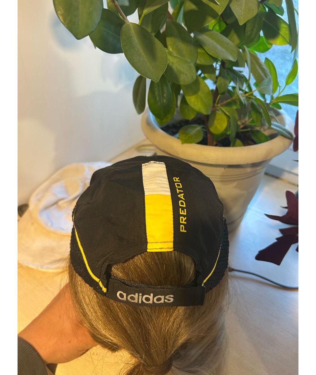 ADIDAS Черная синтетическая кепка/бейсболка, фото 3