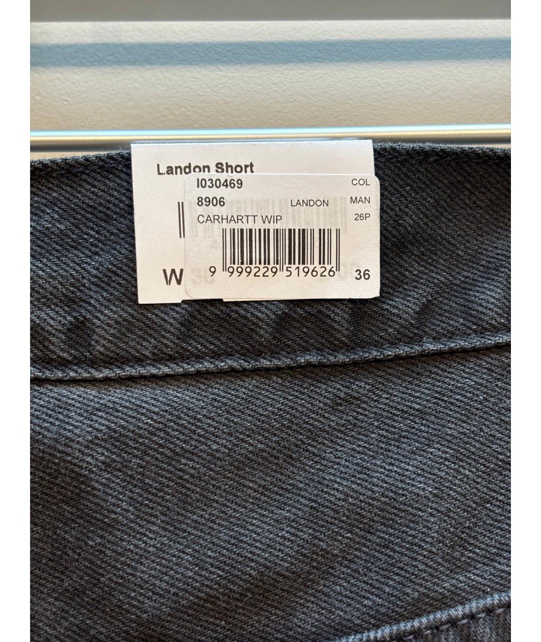 CARHARTT WIP Черные деним шорты, фото 7