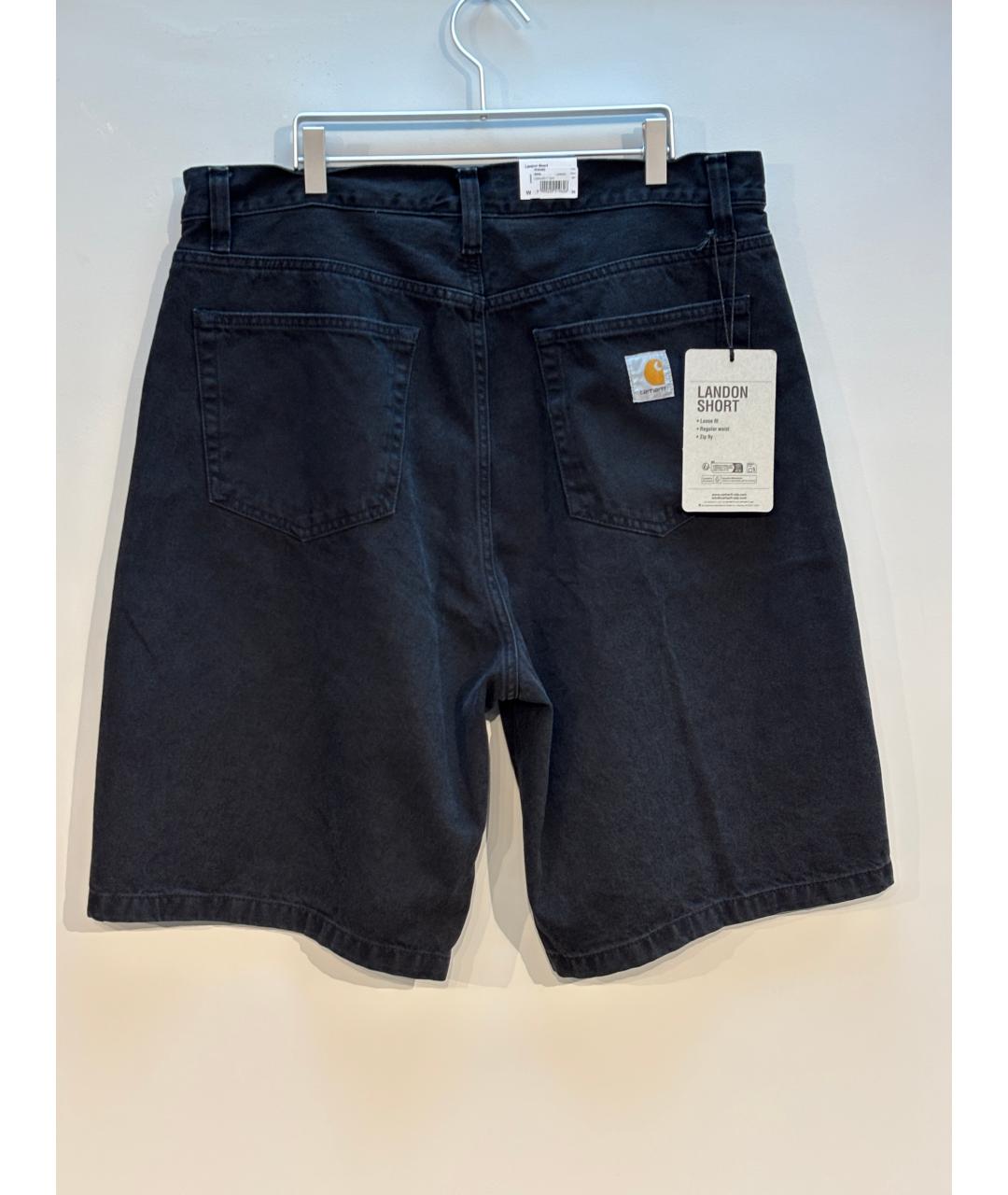 CARHARTT WIP Черные деним шорты, фото 6