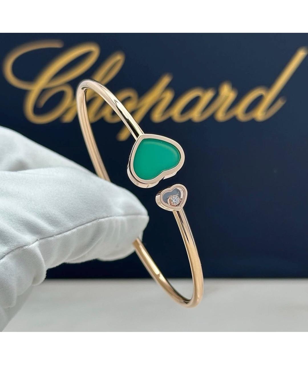 CHOPARD Зеленый браслет из розового золота, фото 4