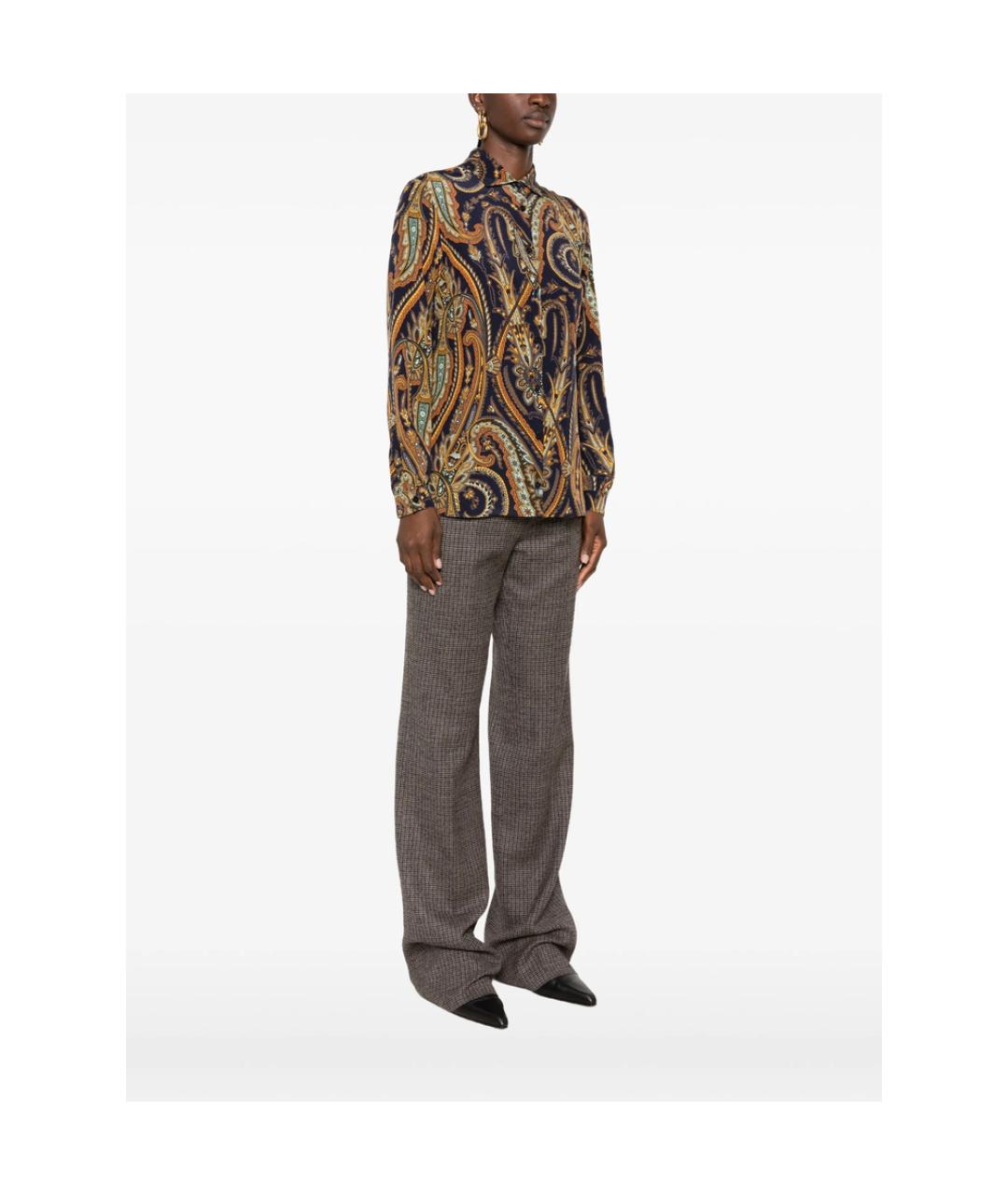 ETRO Синяя хлопковая рубашка, фото 3