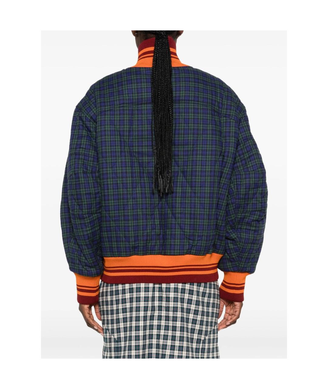 DRIES VAN NOTEN Синяя хлопковая куртка, фото 3