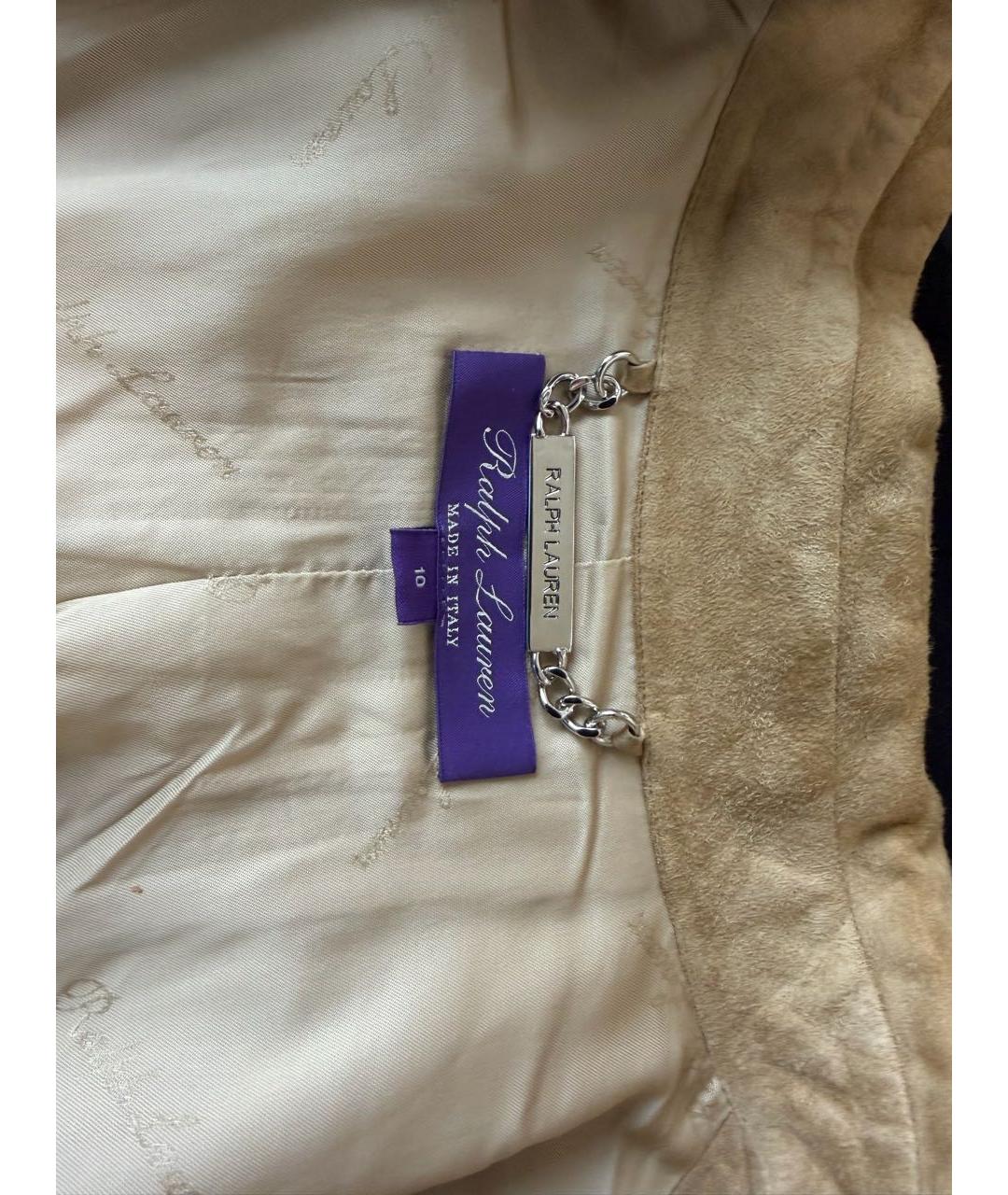 RALPH LAUREN Бежевая замшевая куртка, фото 3