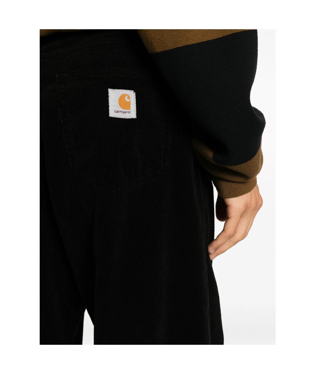 CARHARTT Черные полиэстеровые повседневные брюки, фото 3
