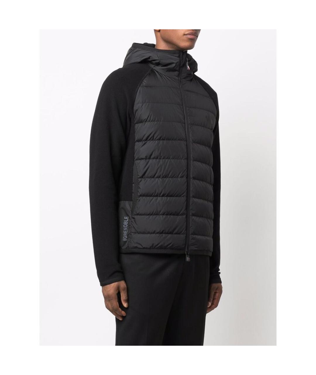 MONCLER GRENOBLE Черная полиэстеровая куртка, фото 6