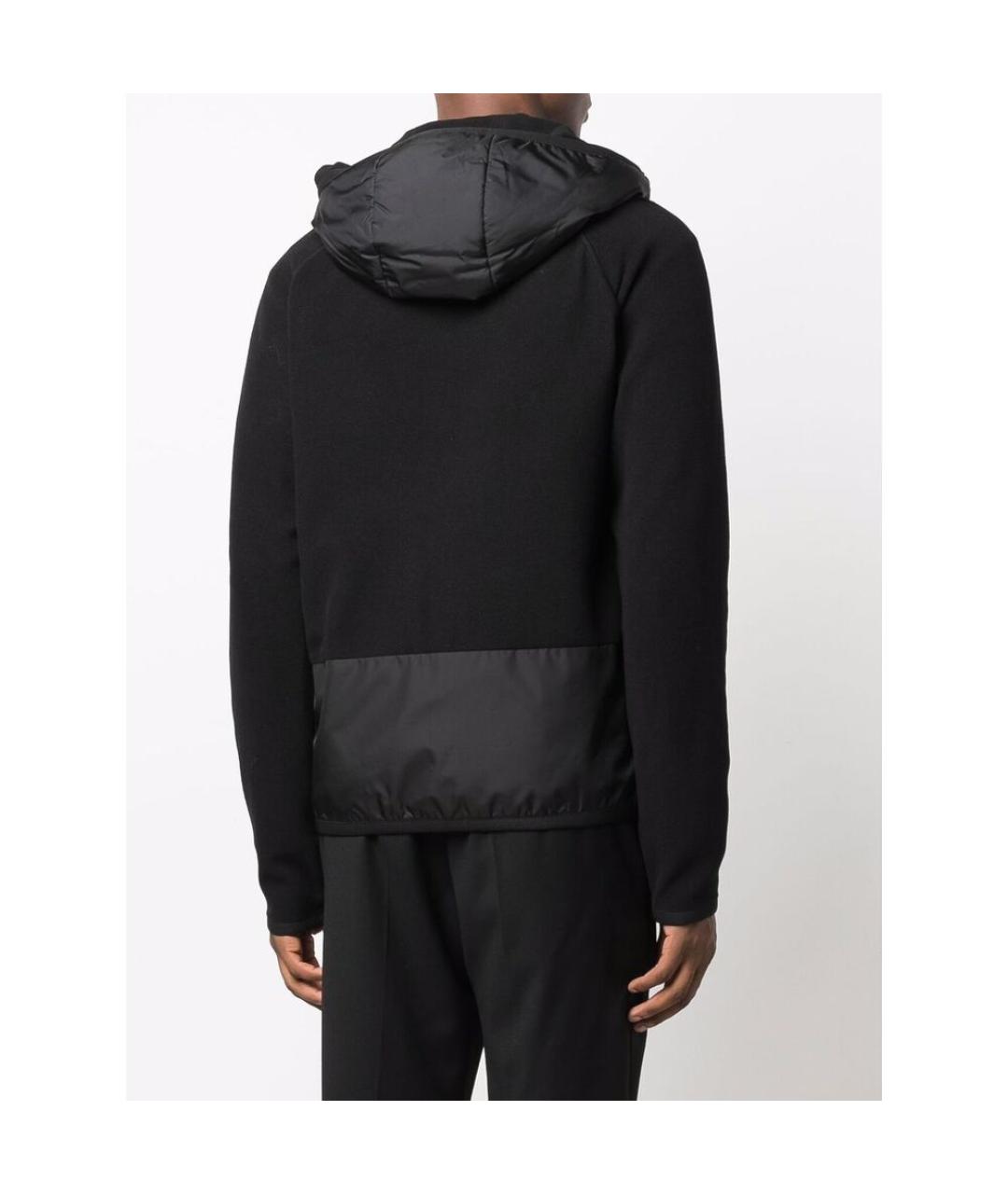 MONCLER GRENOBLE Черная полиэстеровая куртка, фото 3
