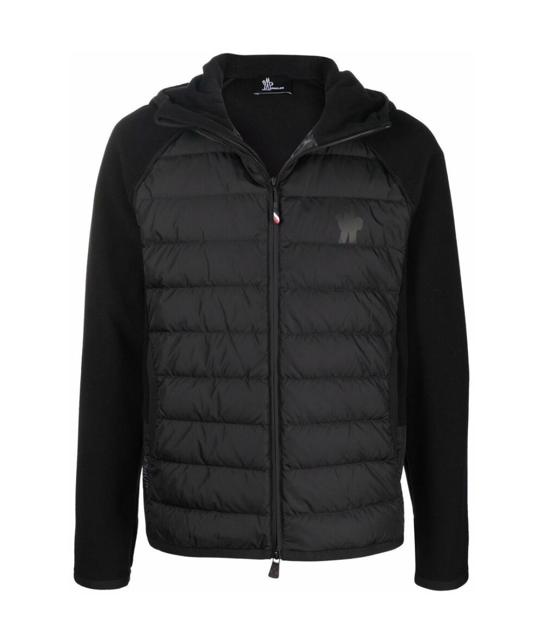 MONCLER GRENOBLE Черная полиэстеровая куртка, фото 1