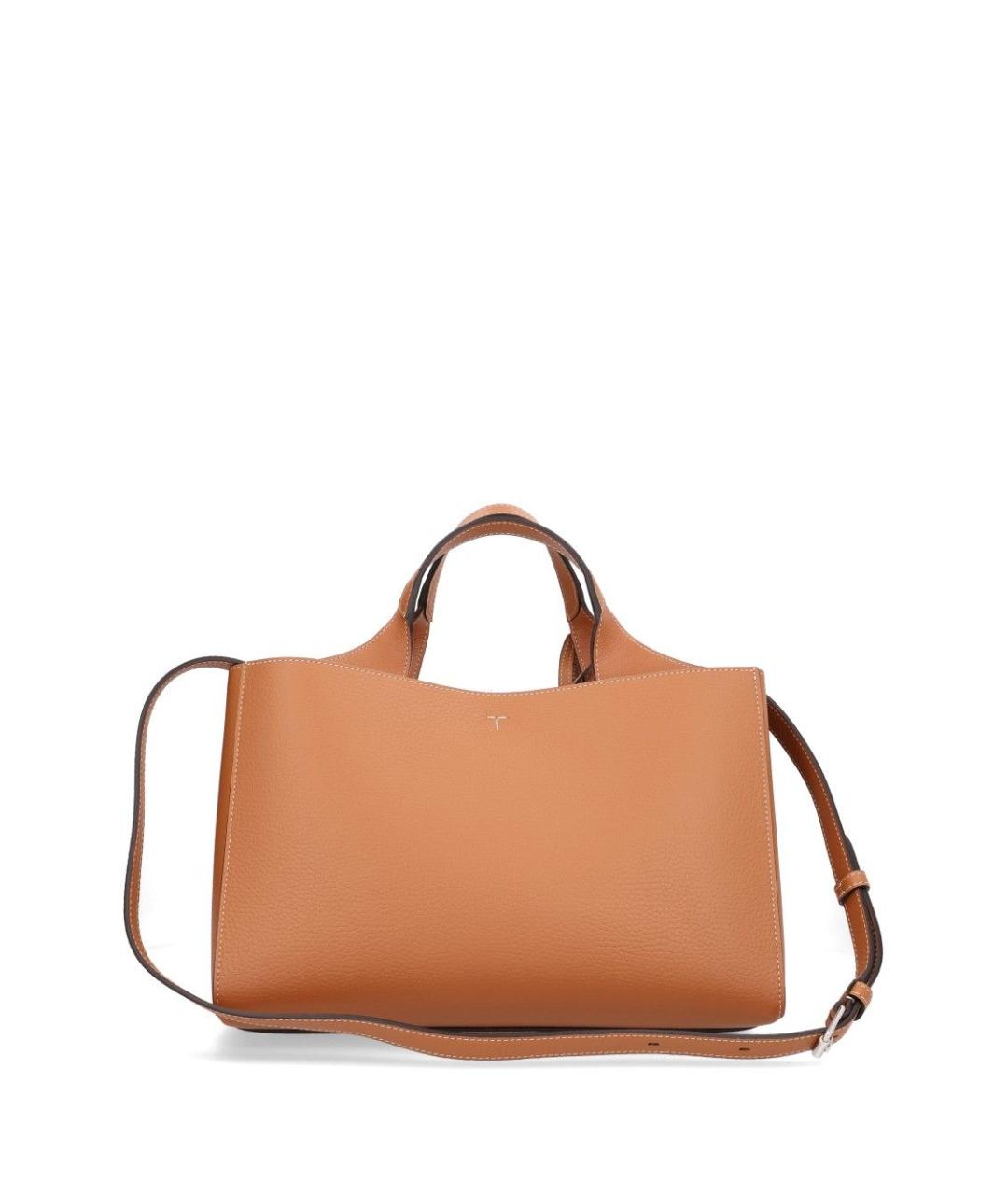 TOD'S Коричневая кожаная сумка тоут, фото 3
