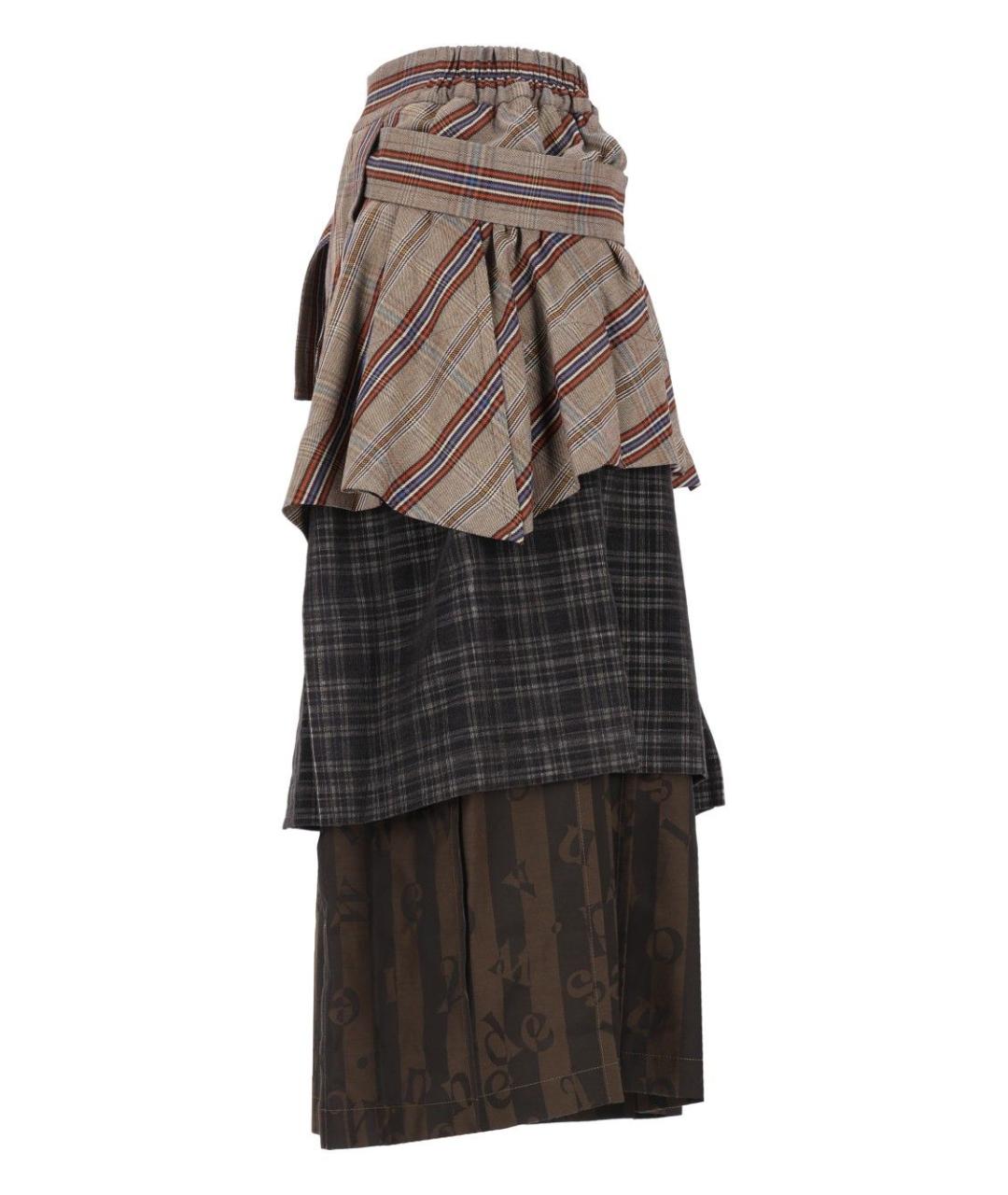 VIVIENNE WESTWOOD Мульти хлопковая юбка миди, фото 4