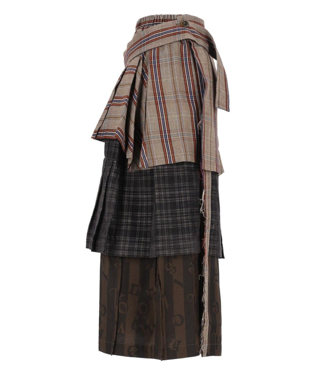 VIVIENNE WESTWOOD Мульти хлопковая юбка миди, фото 3
