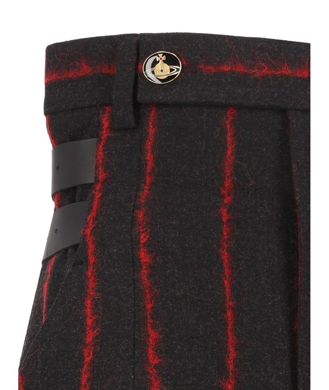 VIVIENNE WESTWOOD Мульти шерстяные прямые брюки, фото 4