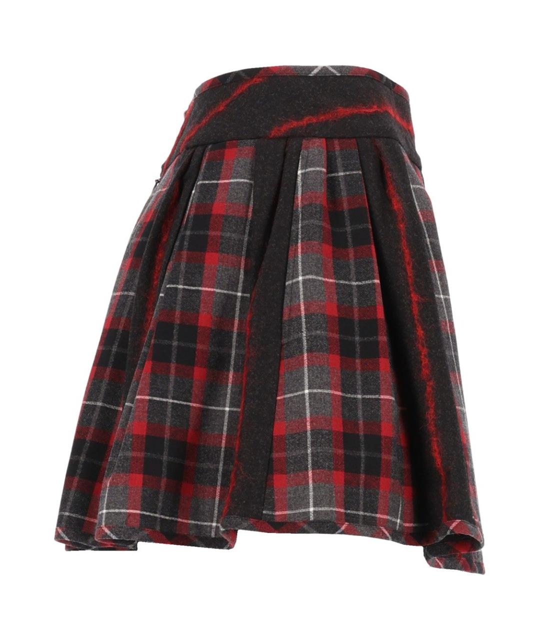 VIVIENNE WESTWOOD Мульти шерстяная юбка мини, фото 3