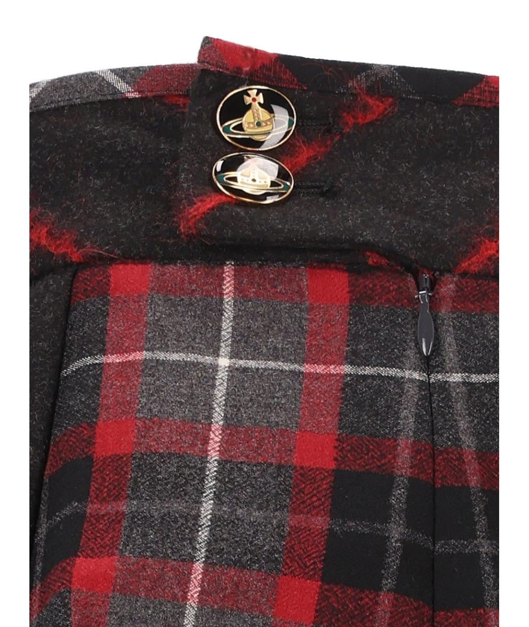 VIVIENNE WESTWOOD Мульти шерстяная юбка мини, фото 4