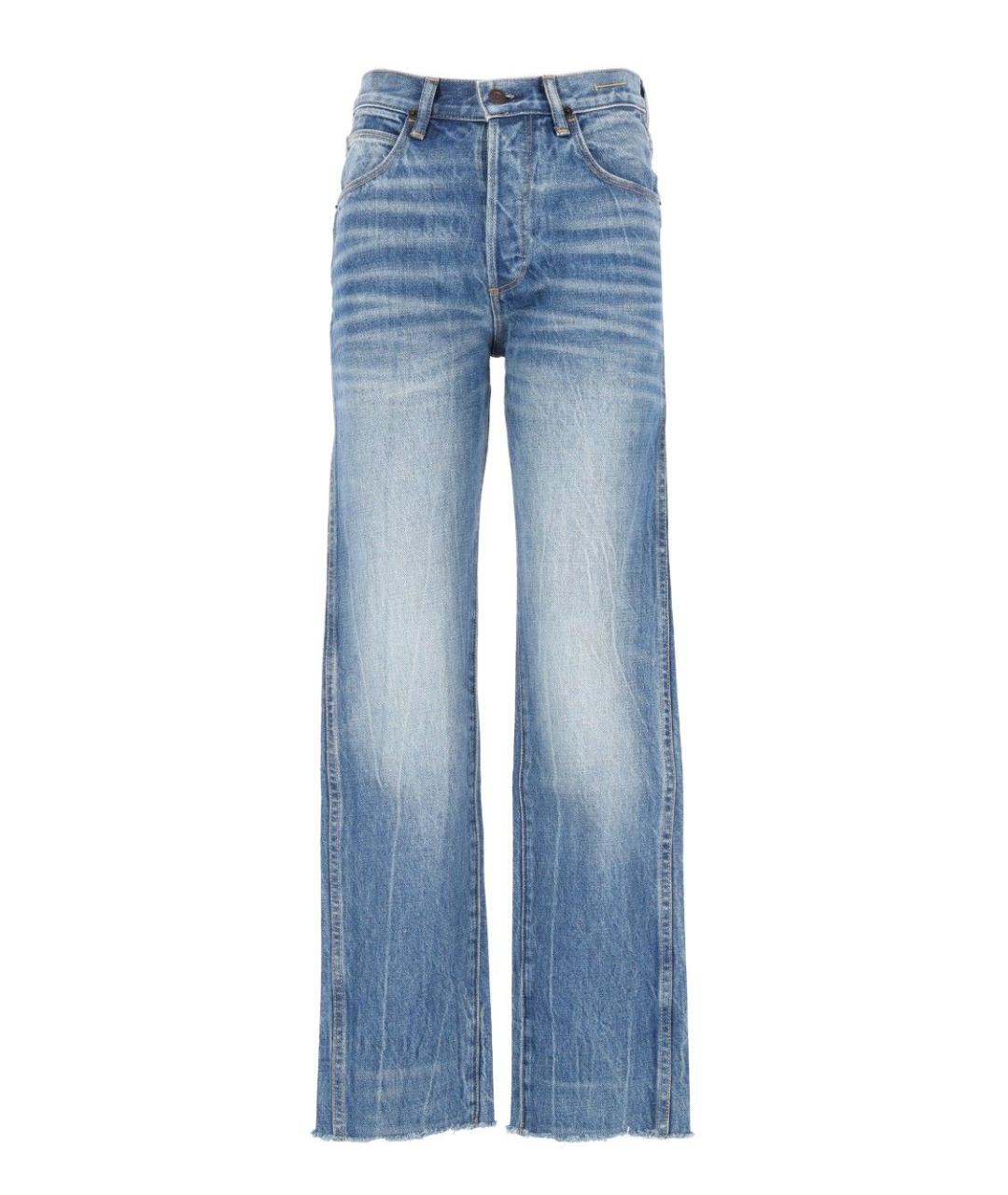 TOM FORD Голубые хлопковые прямые джинсы, фото 1
