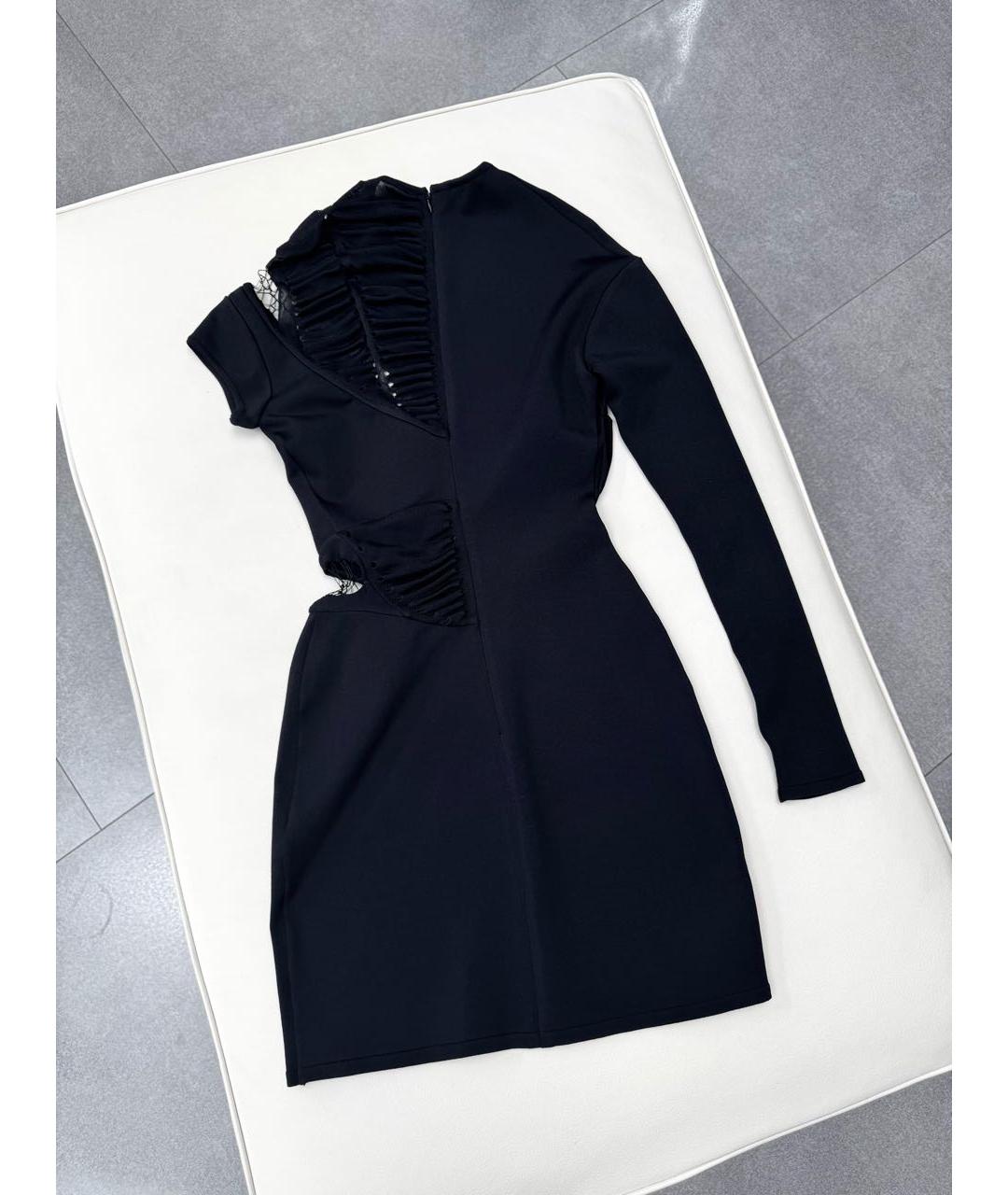 ALEXANDRE VAUTHIER Черное вискозное коктейльное платье, фото 2