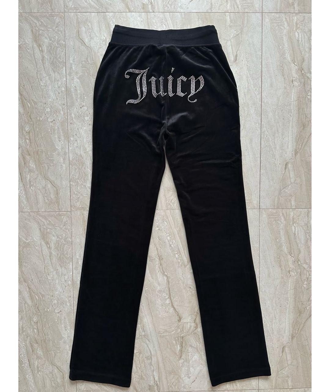 JUICY COUTURE Черный велюровый костюм с брюками, фото 7