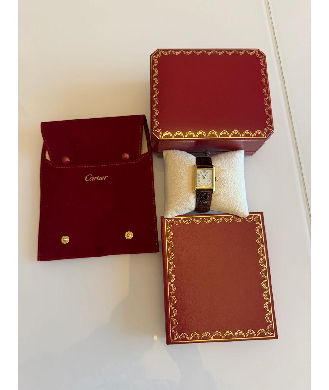 CARTIER Золотые часы, фото 4