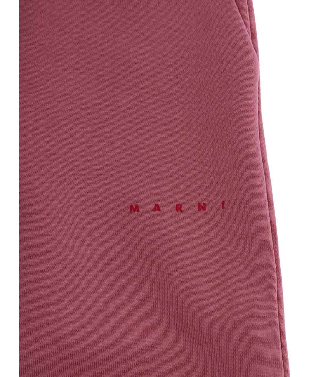 MARNI Розовые хлопковые брюки и шорты, фото 3