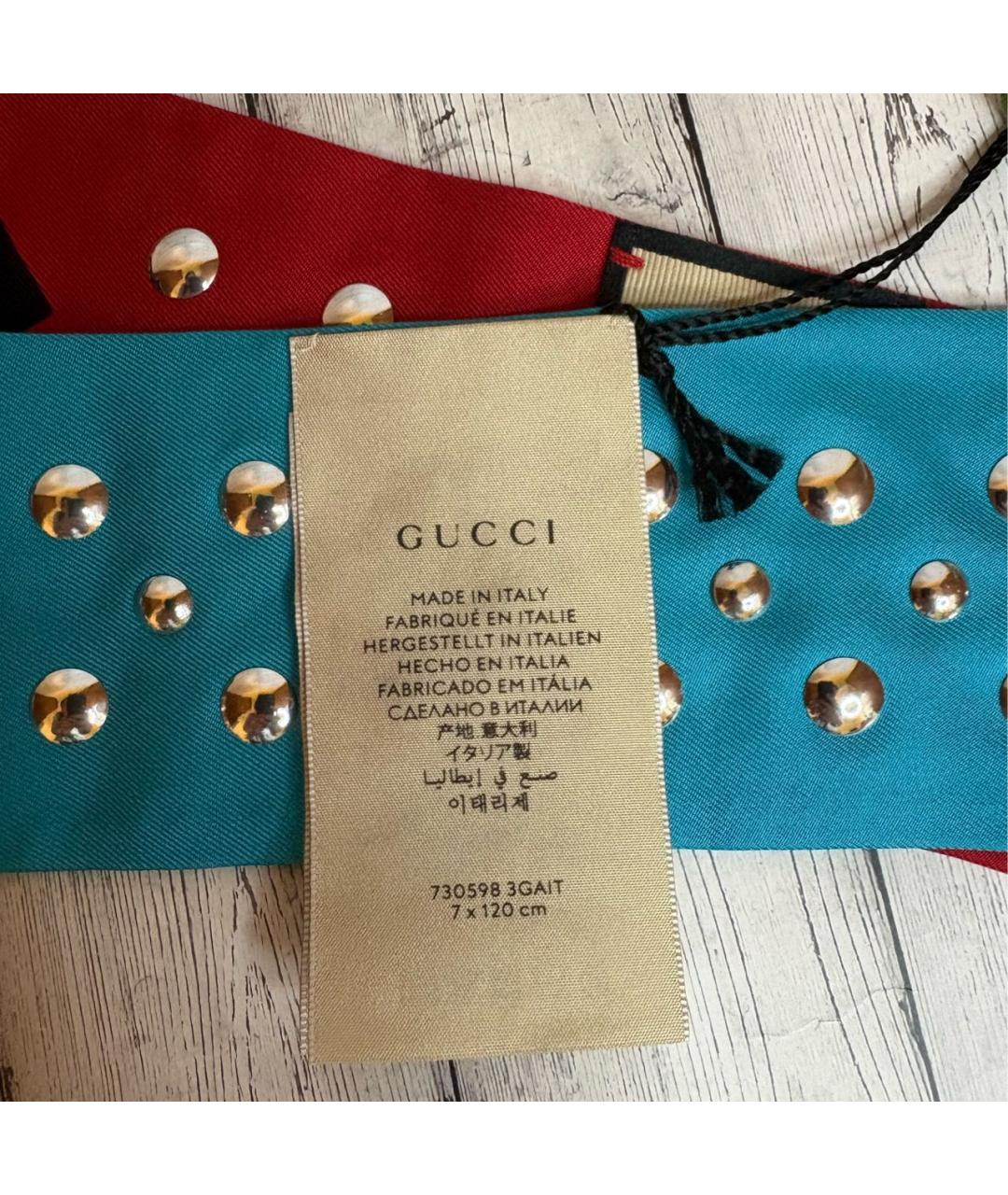 GUCCI Мульти шелковый платок, фото 5