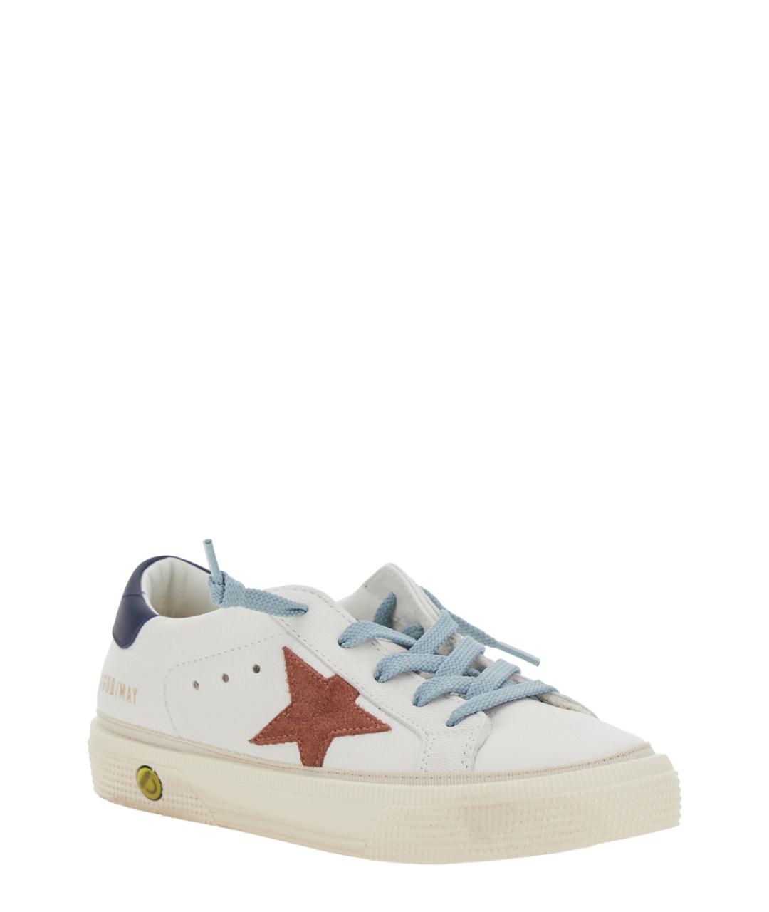 GOLDEN GOOSE Белые кожаные кеды, фото 2