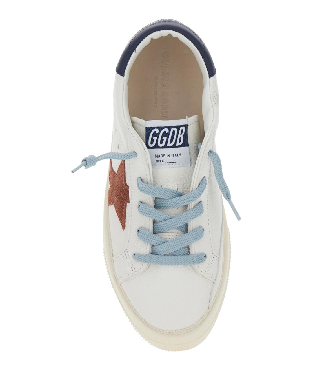 GOLDEN GOOSE Белые кожаные кеды, фото 4